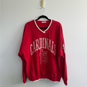 47 Red Crewneck with Cream Trim